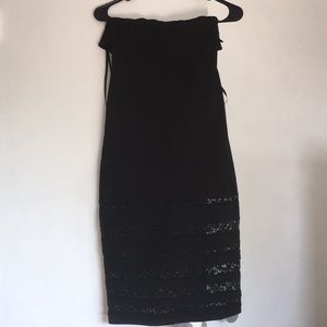 Beautiful Black Strapless Bebé Dress
